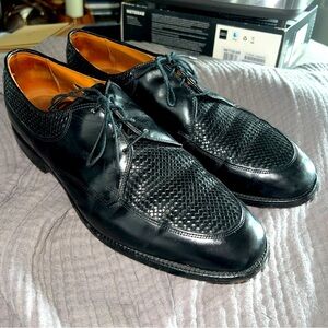 Allen Edmonds “Norfolk” Black Men’s Size 11D Basketweave Accents